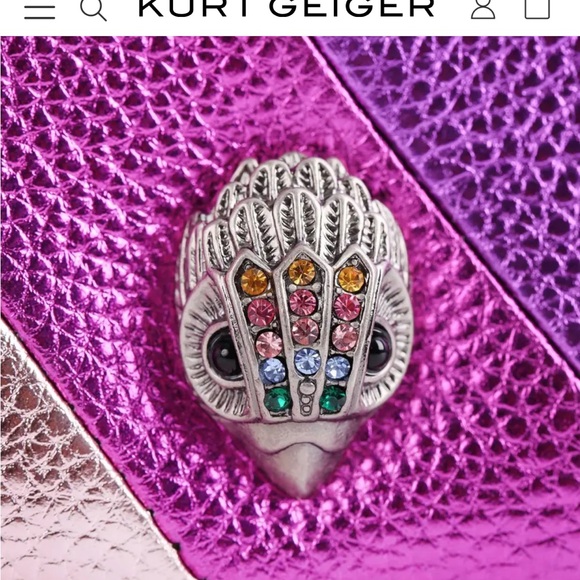 Kurt Geiger London Kensington leather chain wallet - Picture 5 of 7